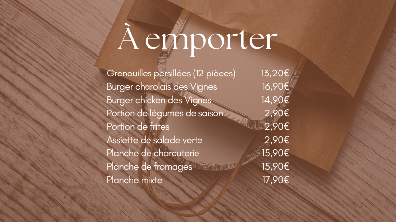 NOUVEAU: Nos plats directement chez vous !